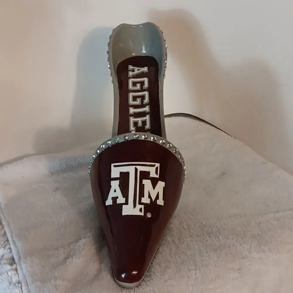Texas A&M Maroon Stiletto Shoe Bottle Holder